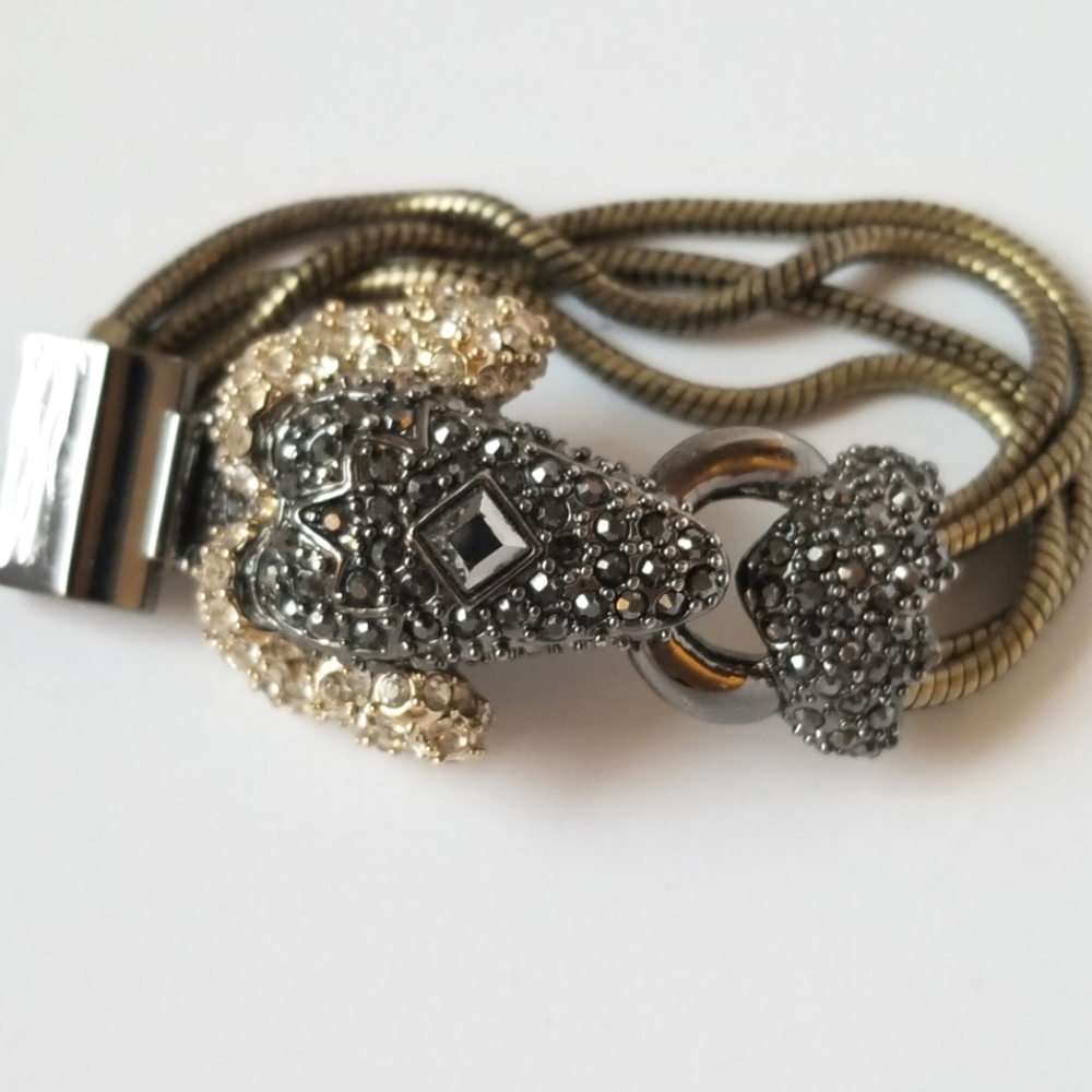 Crystal ram bracelet